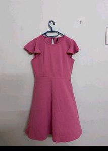 Pink Flutter Sleeve Dress rio brand
