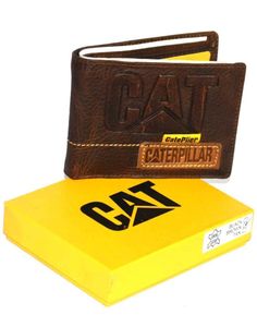 CAT Leather Wallet For Unisex