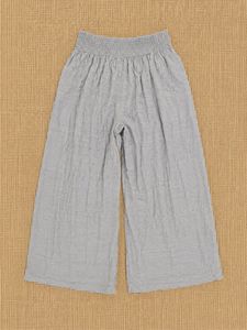 American Eagle Light Grey Crinkle Palazzo Pants