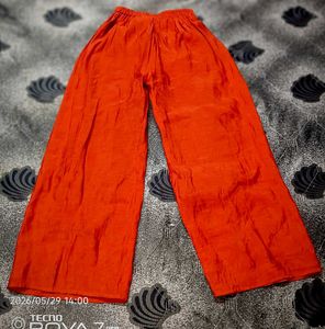 Vibrant Red &amp; Olive Kurta Set