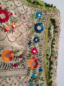 Embroidered Mirror Work Dupatta