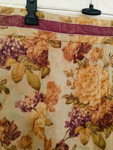 Vintage Floral Midi Skirt