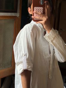Chic White Oversized Shirt