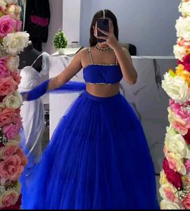 Royal Blue Lehenga Choli