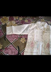 New  kids Elegant White Kurta Set