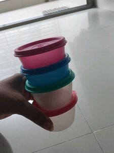 Small Cup Tupperware 4ps New Fresh
