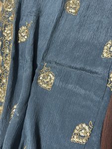 Embroidered Blue Kurta