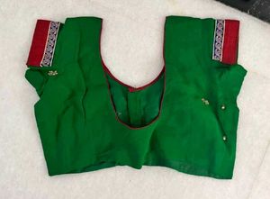 Dark Green Saree with Blouse
