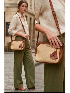 vilanova leather + jute high quality bag