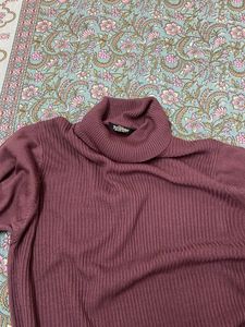 long pullover mauve jumper dress like new