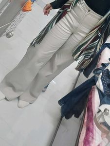 H&amp;M wide twill trousers
