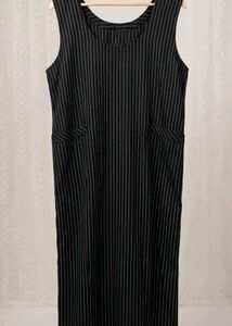 Striped Sleeveless Maxi Dress