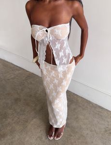 Lace Strapless top
