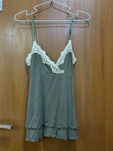 coquette olive y2k cami top