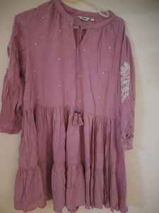 Boho Tiered Embroidered Dress