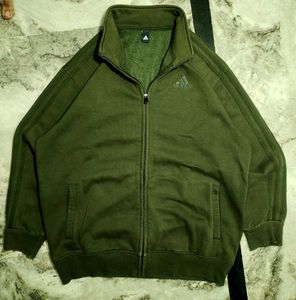 Adidas Track Jacket - Olive Green