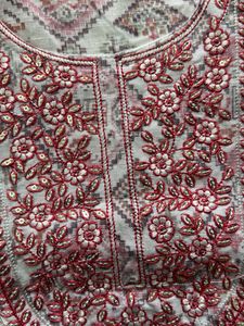 Elegant Indian Elephant Print Kurta