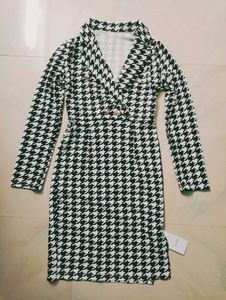 Houndstooth Blazer Dress