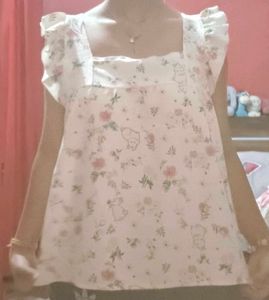 Cute Floral Bunny Top