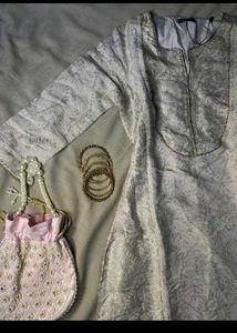 W by Wishful Brocade Kurta