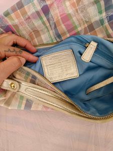Coach Plaid Hobo Shoulder Bag