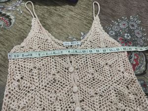 Crochet Button-Down Tank
