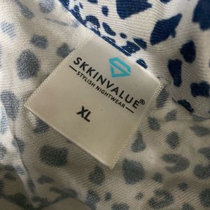 Leopard Print Button-Up nightwear/shirt
