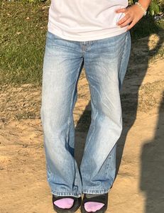 Classic Light Wash Wide Leg Jeans