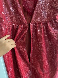 Sparkling Red Sequin Dress