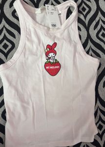 H&M Pink My Melody Strawberry Tank Top