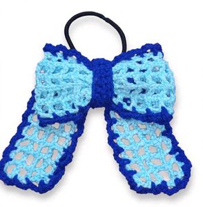 Handmade Crochet Bow Hair Ties - Pack of 3