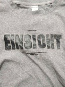 Grey "EINSIGHT" Graphic T-Shirt