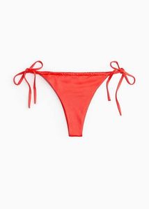 Coral Tie-Side Bikini Bottom