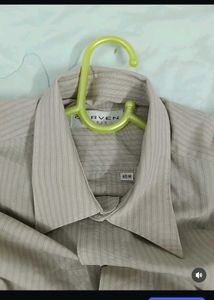 Men's Striped Button-Up Shirt