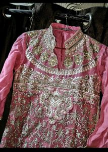 Pink Embroidered suit se