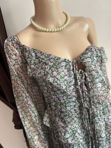 Chic Floral Off-Shoulder Tiered Dress