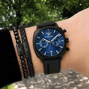 Emporio Armani Chronograph Blue Dial Watch