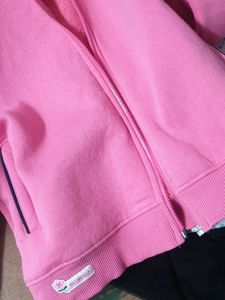 Cute Pink Rainbow Zip-Up Hoodie