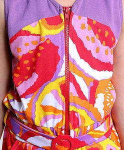 Clip Free💜Fruit Print Romper