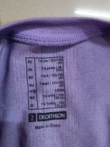DECATHLON lavender Athletic T-Shirt