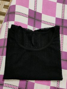 combo of 2 Black Net Top and shrug