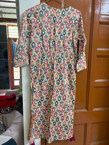 Embroidered Kurta with Mirror Work