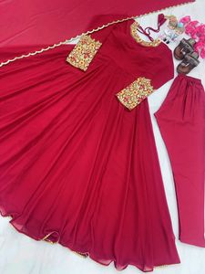 MOST ATTRACTIVE ANARKALI GOWN 18 COLOUR AVAILABLE