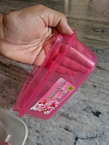 Festive Sale Pink Plastic Food Storage Container