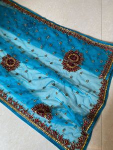 Heavy Vintage zari work Saree