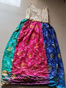 Ethnic Gown 1 in 2 styles colours reversible