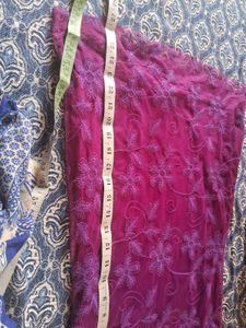 Stunning Purple Embroidered Mini Dress
