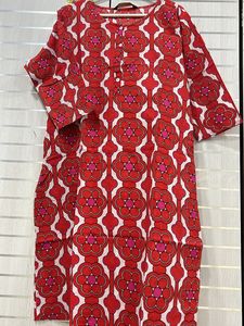 Red Printed Kurti