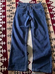 Straight Fit Blue Denim Jeans