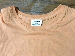 Orange Cotton T-Shirt